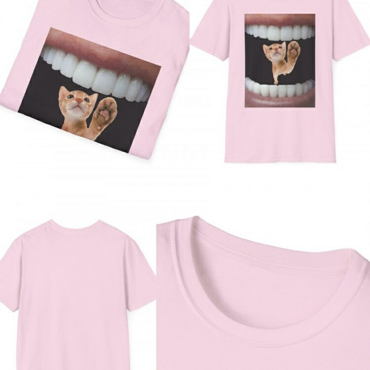 あなたの写真を"口"にプリント！斬新デザインのカスタムTシャツ｜愛犬・家族との思い出を 4