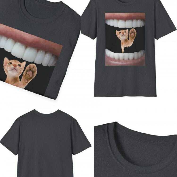 あなたの写真を"口"にプリント！斬新デザインのカスタムTシャツ｜愛犬・家族との思い出を 8
