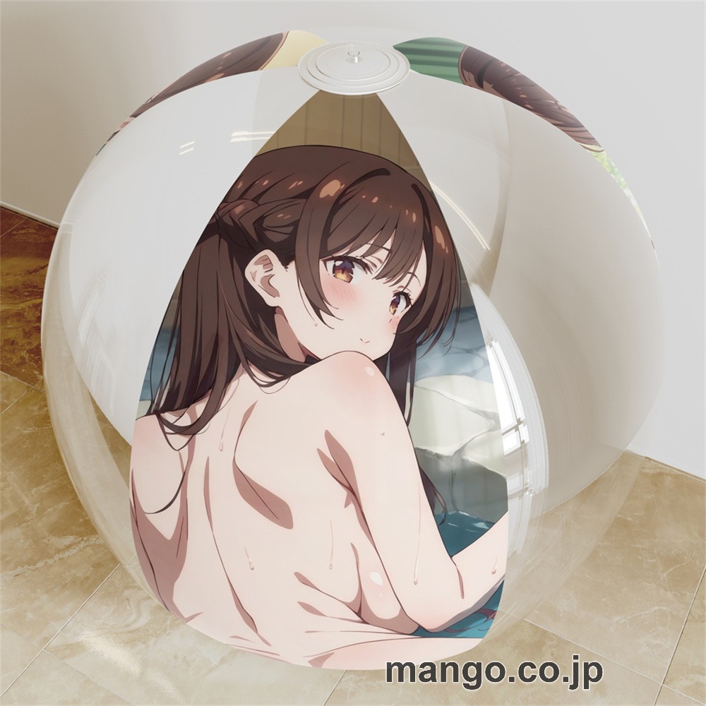 アニメ キャラクター ビーチボール【彼女、お借りします】水原千鶴 海洋 ビーチボール / 空気ビニール PVC製 キャラクターグッズ コレクション用