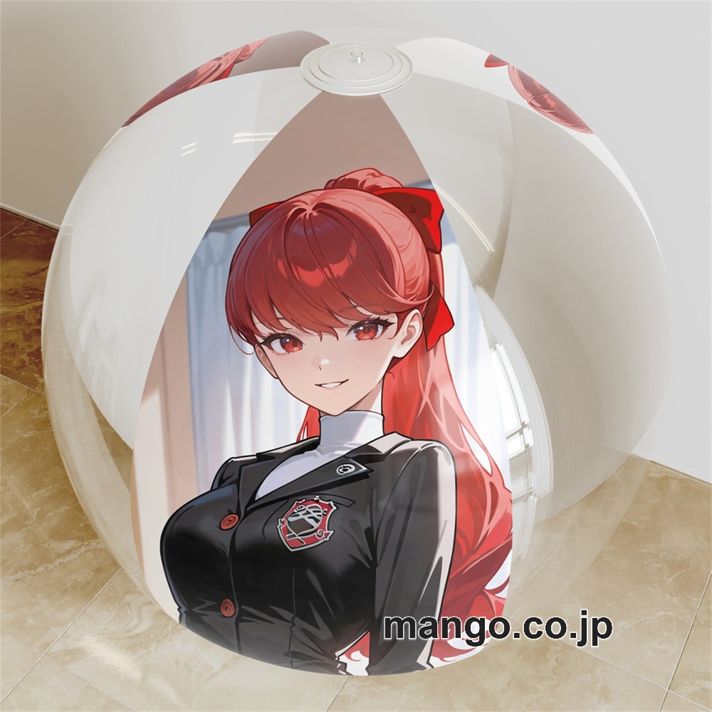 【抱き枕カバー / 等身大】 アニメ キャラクター ビーチボール【ペルソナ5】芳澤かすみ 海洋ボール PVC製 キャラクターグッズ コレクション用 等身大ビニールクッション 抱き枕 アニメ・キャラグッズ