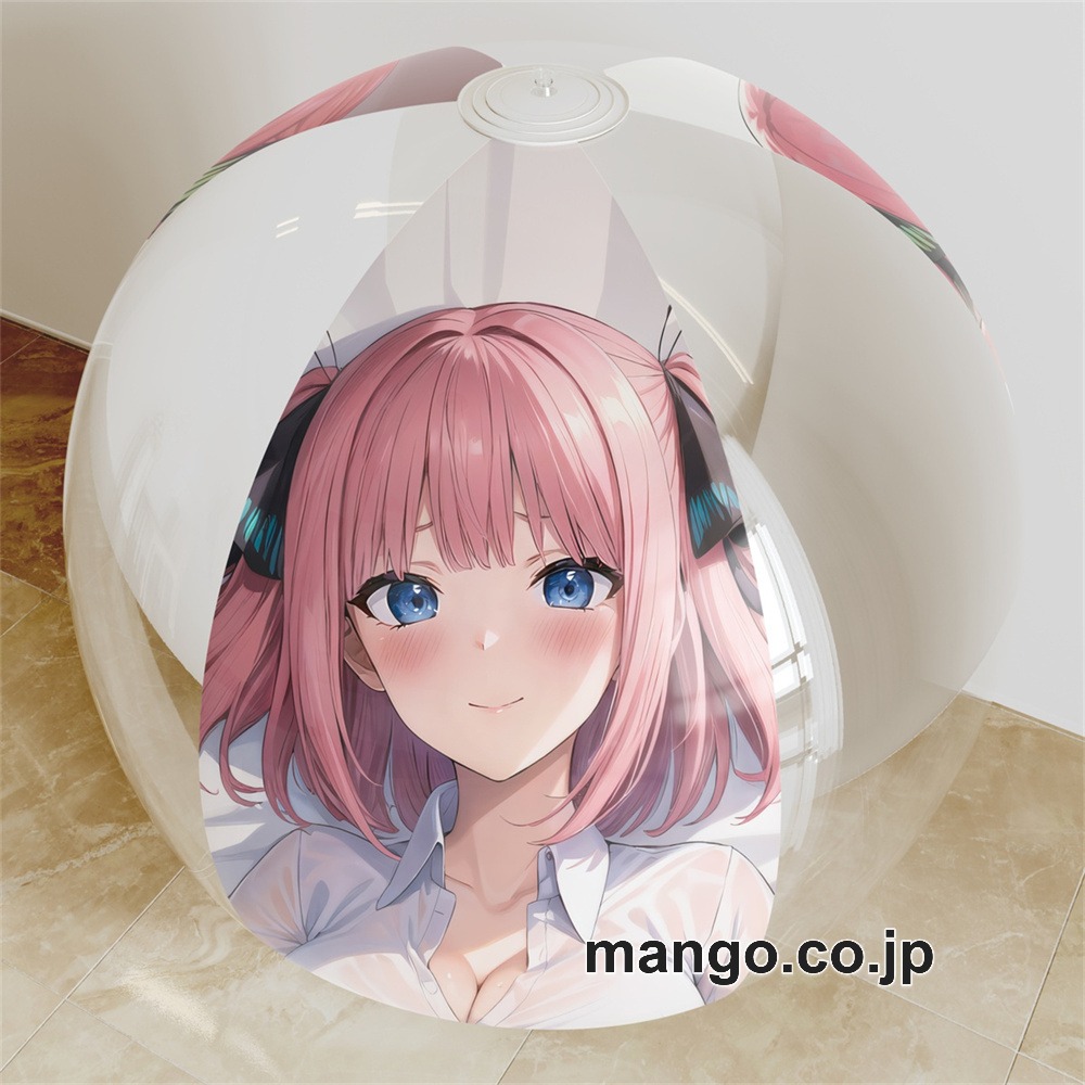 【抱き枕カバー / 等身大】 アニメ キャラクター ビーチボール【五等分の花嫁】中野二乃 海洋ボール PVC製 キャラクターグッズ コレクション用 等身大ビニールクッション 抱き枕 アニメ・キャラグッズ
