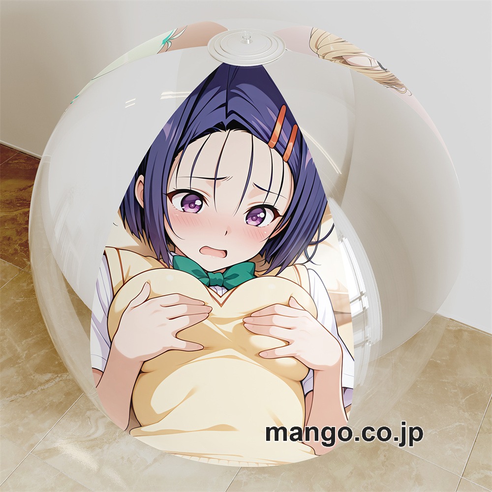 【抱き枕カバー / 等身大】 アニメ キャラクター ビーチボール【ToLOVEる】西連寺春菜 籾岡里紗 霧崎恭子 海洋ボール PVC製 キャラクターグッズ コレクション用｜PVC エアクッション 等身大サイズ 立体ディスプレイ