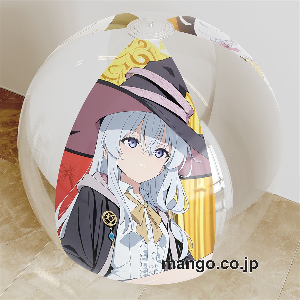 【抱き枕カバー / 等身大】 アニメ キャラクター ビーチボール【魔女の旅々】イレイナ 海洋ボール PVC製 キャラクターグッズ コレクション用｜等身大エアクッション ビッグサイズ PVC製 アニメグッズ
