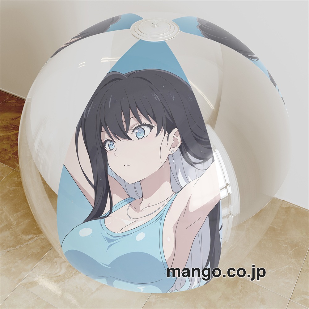 【抱き枕カバー / 等身大】 アニメ キャラクター ビーチボール【虚構推理】雪女 海洋ボール PVC製 キャラクターグッズ コレクション用 ビッグサイズ 等身大クッション 立体キャラクターアイテム