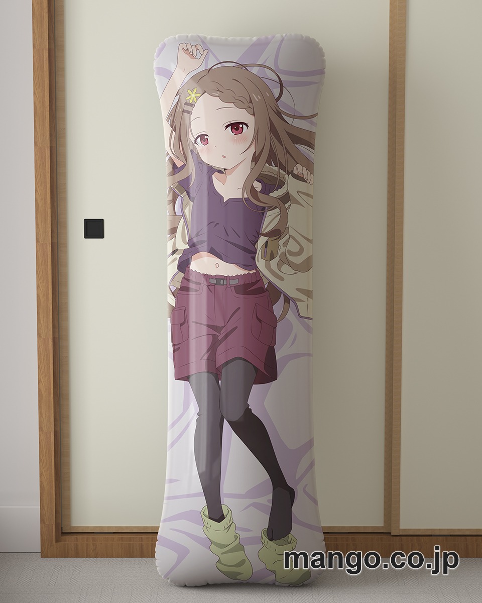 【抱き枕カバー / 等身大】 アニメ抱き枕カバー【ヤマノススメ】青羽ここな大型クッションキャラクターグッズPVC製コレクション用｜PVC エアクッション 等身大サイズ 立体ディスプレイ 2