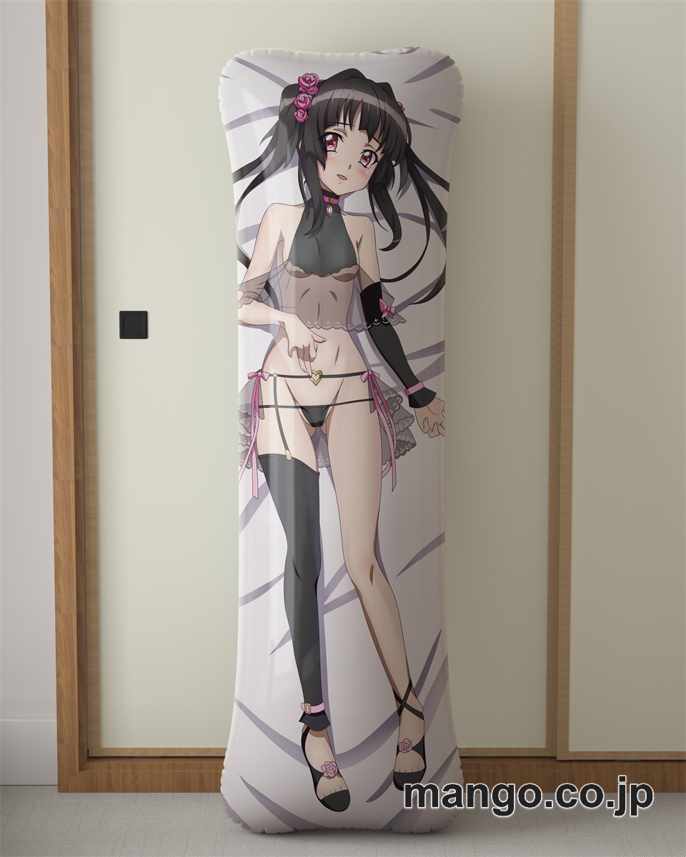 【抱き枕カバー / 等身大】 アニメ抱き枕カバー【戦姫絶唱シンフォギア】ブラックウエディングビキニ月読調大型クッションキャラクターグッズPVC製コレクション用｜空気ビニール製 等身大抱き枕 コレクション向けグッズ