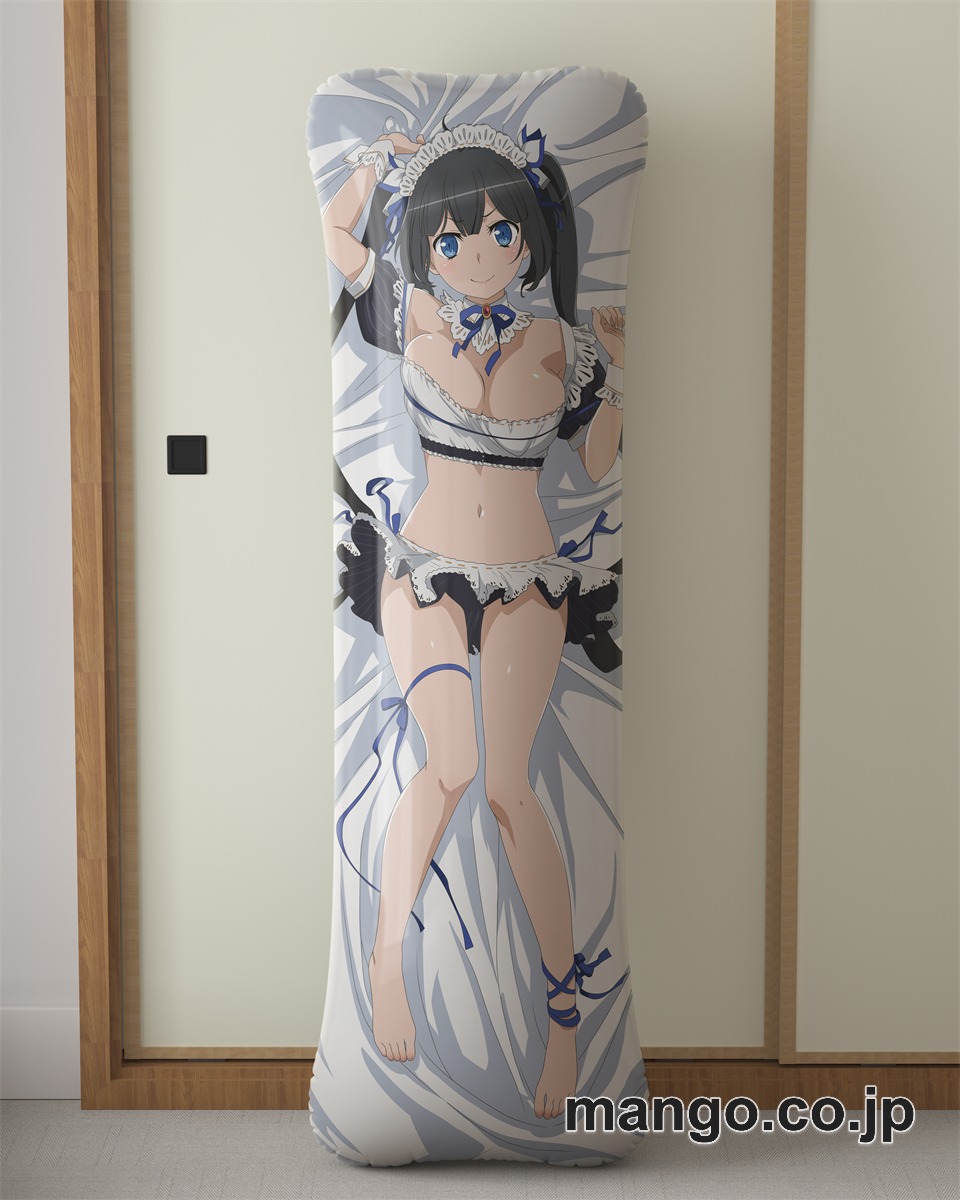 【抱き枕カバー / 等身大】 アニメ抱き枕カバー【ダンジョンに出会いを求めるのは間違っているだろうか】ヘスティア大型クッションキャラクターグッズPVC製コレクション用｜PVC エアクッション 等身大サイズ 立体ディスプレイ 2