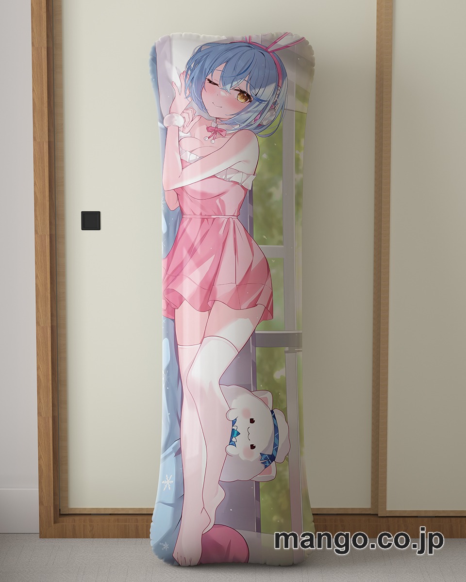 【抱き枕カバー / 等身大】 アニメ抱き枕カバー【バーチャルYoutuber】雪花ラミィ大型クッションキャラクターグッズPVC製コレクション用｜空気ビニール製 等身大抱き枕 コレクション向けグッズ 2
