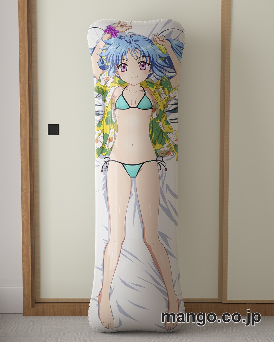 【抱き枕カバー / 等身大】 アニメ抱き枕カバー【魔法少女リリカルなのは】レヴィ大型クッションキャラクターグッズPVC製コレクション用｜空気ビニール製 等身大抱き枕 コレクション向けグッズ