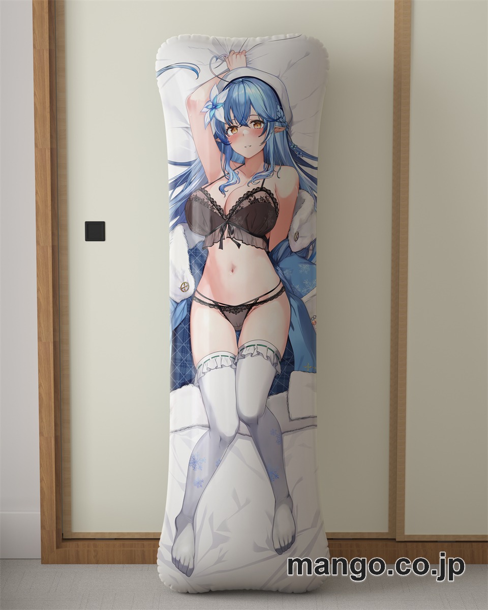 【抱き枕カバー / 等身大】 アニメ抱き枕カバー【バーチャルYoutuber】雪花ラミィ大型クッションキャラクターグッズPVC製コレクション用｜等身大エアクッション ビッグサイズ PVC製 アニメグッズ