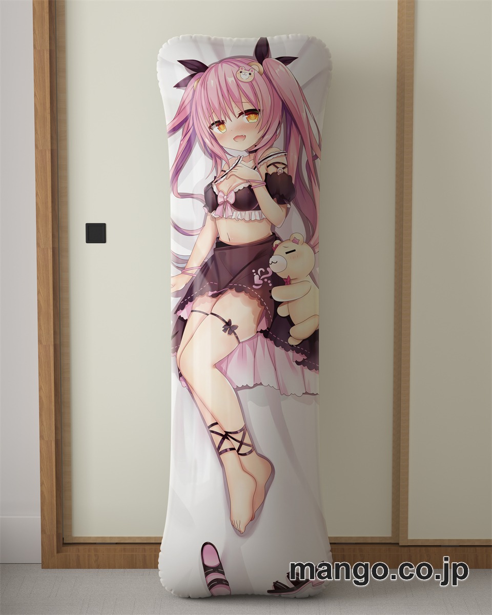 【抱き枕カバー / 等身大】 アニメ抱き枕カバー【バーチャルYoutuber】姫熊りぼん大型クッションキャラクターグッズPVC製コレクション用｜PVC エアクッション 等身大サイズ 立体ディスプレイ