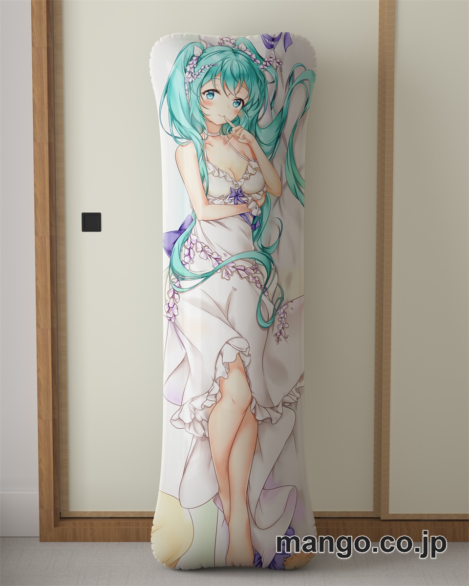 【抱き枕カバー / 等身大】 アニメ抱き枕カバー初音ミク大型クッションキャラクターグッズPVC製コレクション用｜空気ビニール製 等身大抱き枕 コレクション向けグッズ