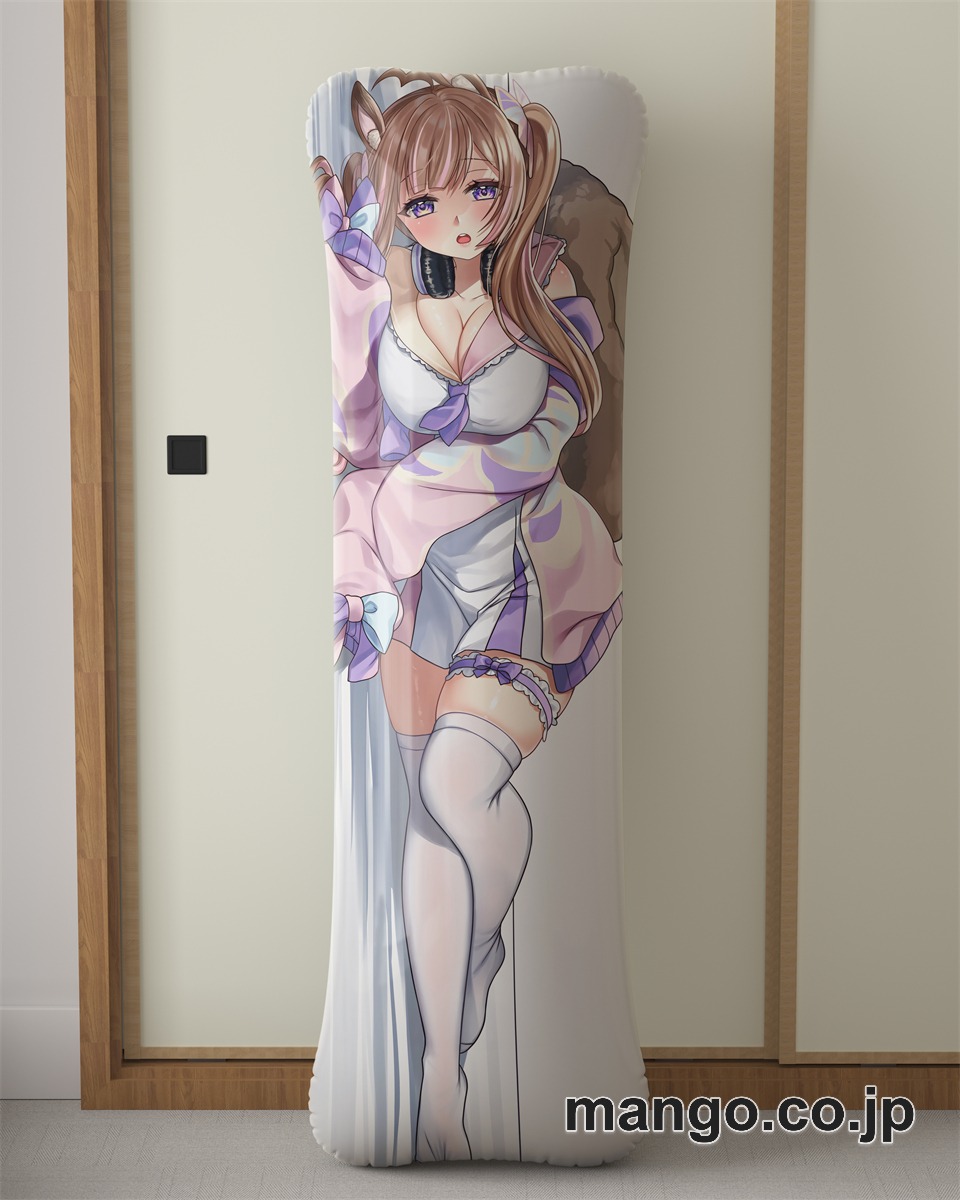 【抱き枕カバー / 等身大】 アニメ抱き枕カバー【バーチャルYoutuber】芽森つむぎ大型クッションキャラクターグッズPVC製コレクション用｜PVC エアクッション 等身大サイズ 立体ディスプレイ 2