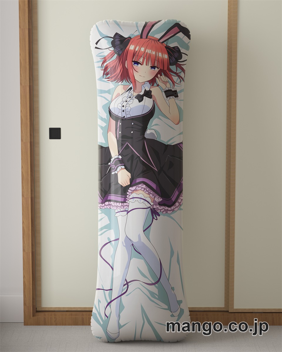 【抱き枕カバー / 等身大】 アニメ抱き枕カバー五等分の花嫁バニーガール中野二乃大型クッションキャラクターグッズPVC製コレクション用 ビッグサイズ 等身大クッション 立体キャラクターアイテム