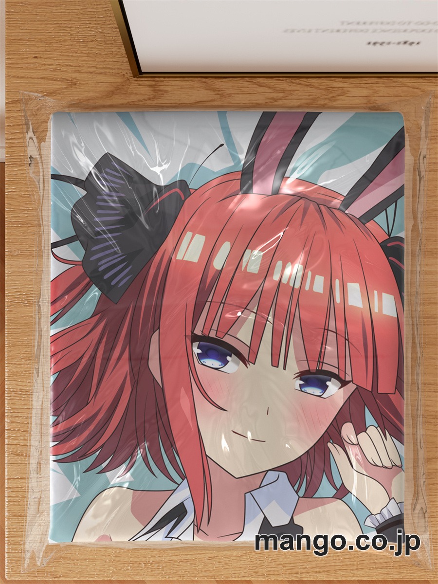【抱き枕カバー / 等身大】 アニメ抱き枕カバー五等分の花嫁バニーガール中野二乃大型クッションキャラクターグッズPVC製コレクション用 ビッグサイズ 等身大クッション 立体キャラクターアイテム 3