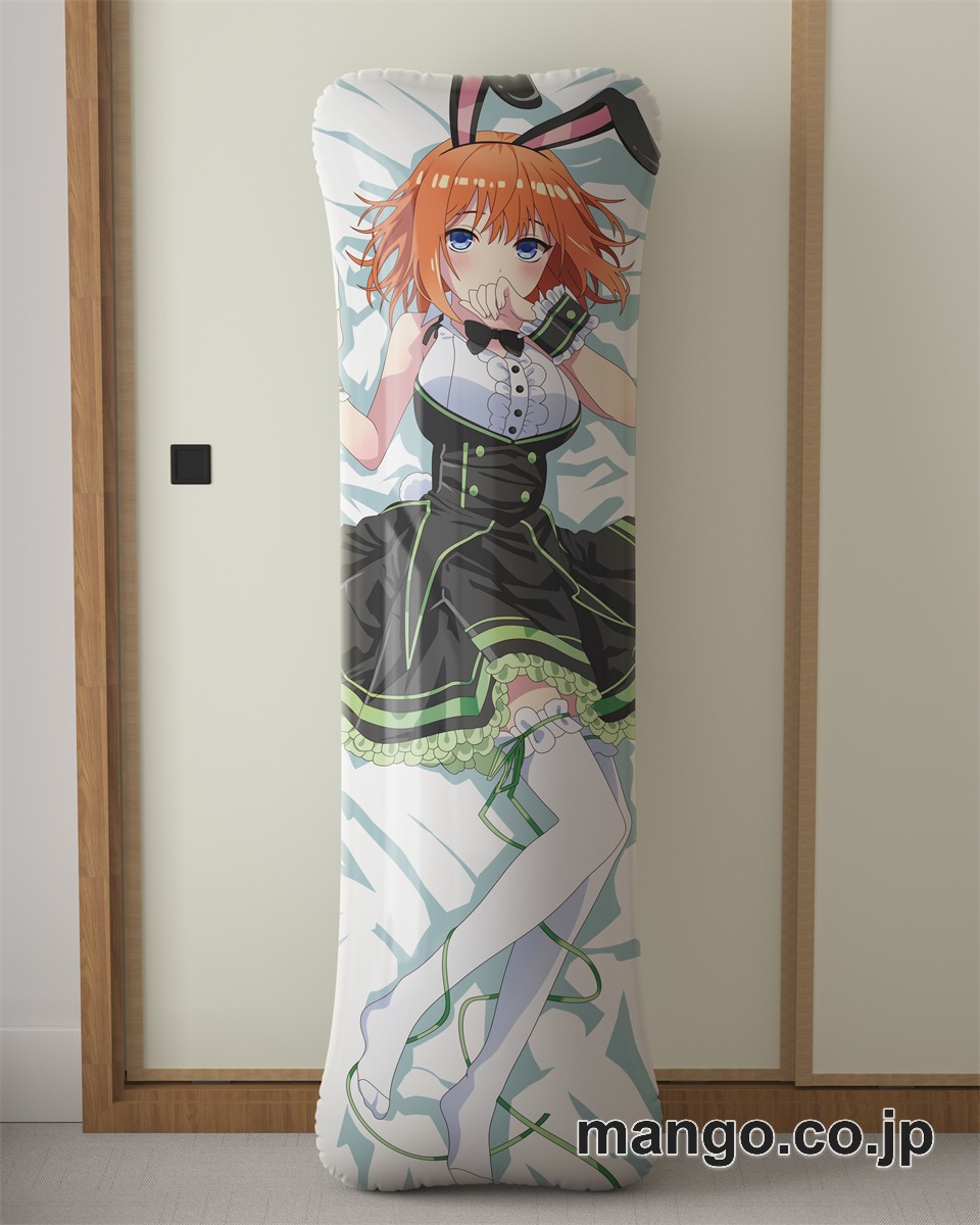 【抱き枕カバー / 等身大】 アニメ抱き枕カバー五等分の花嫁バニーガール中野四葉大型クッションキャラクターグッズPVC製コレクション用｜空気ビニール製 等身大抱き枕 コレクション向けグッズ