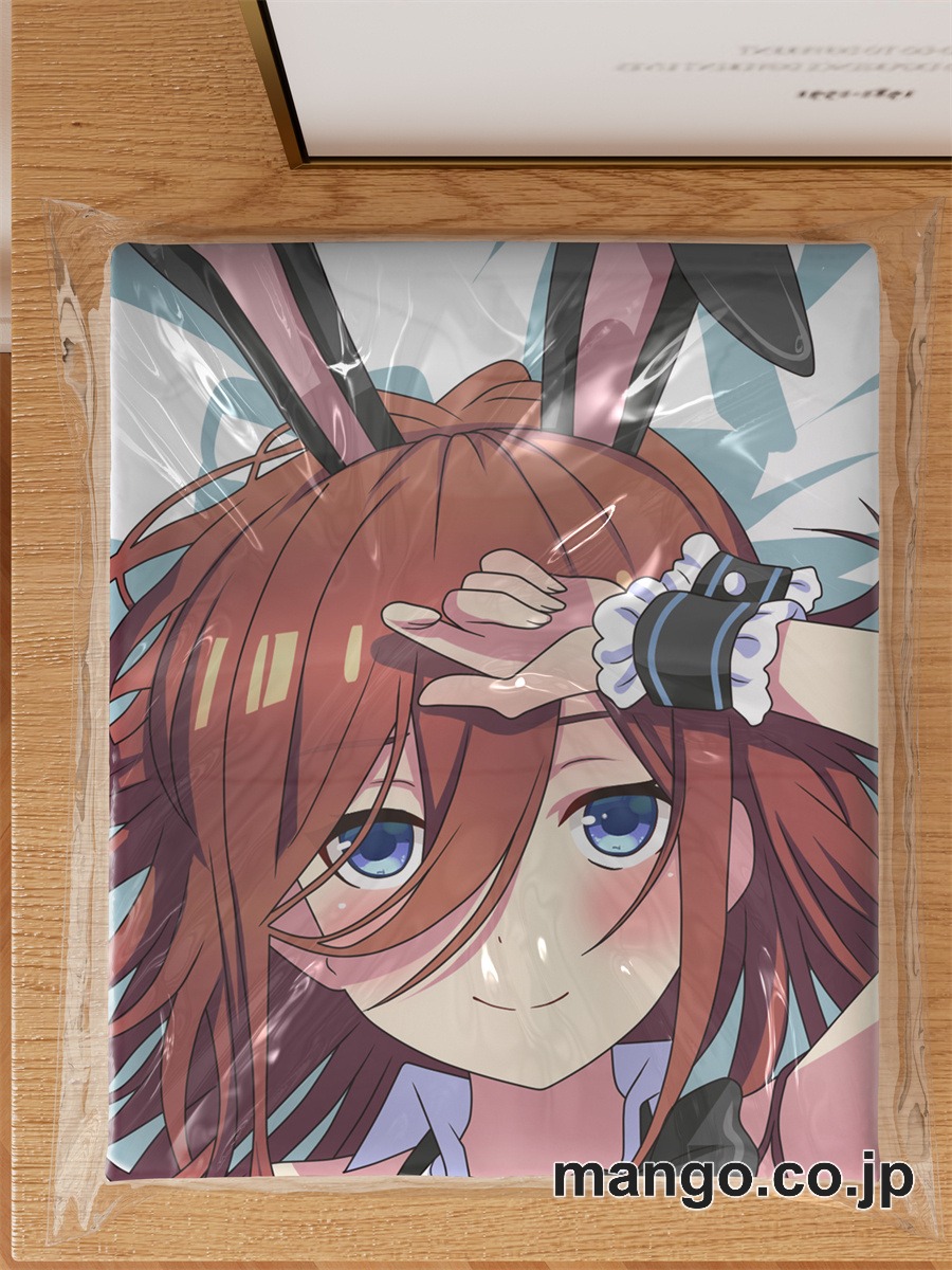 【抱き枕カバー / 等身大】 アニメ抱き枕カバー五等分の花嫁バニーガール中野三玖大型クッションキャラクターグッズPVC製コレクション用｜PVC エアクッション 等身大サイズ 立体ディスプレイ 3