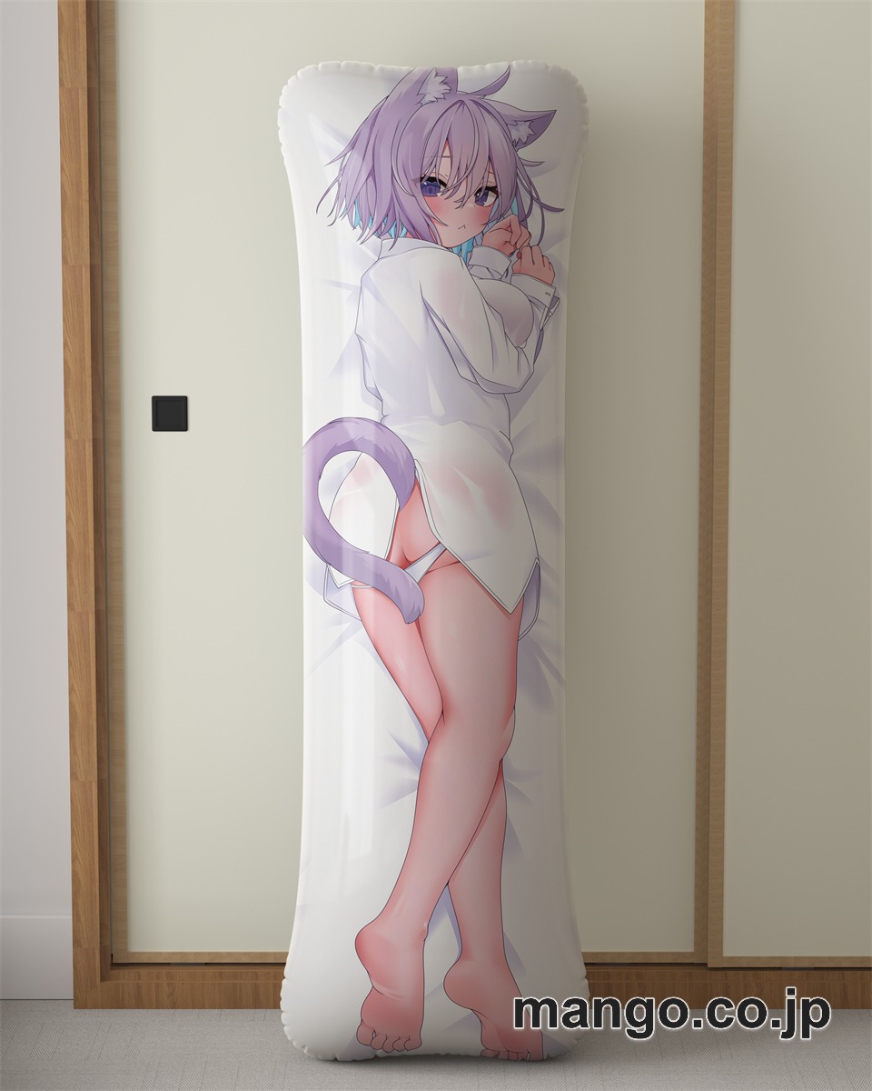 【抱き枕カバー / 等身大】 アニメ抱き枕カバー[バーチャルYouTuber]猫又おかゆ大型クッションキャラクターグッズPVC製コレクション用 ビッグサイズ 等身大クッション 立体キャラクターアイテム 2