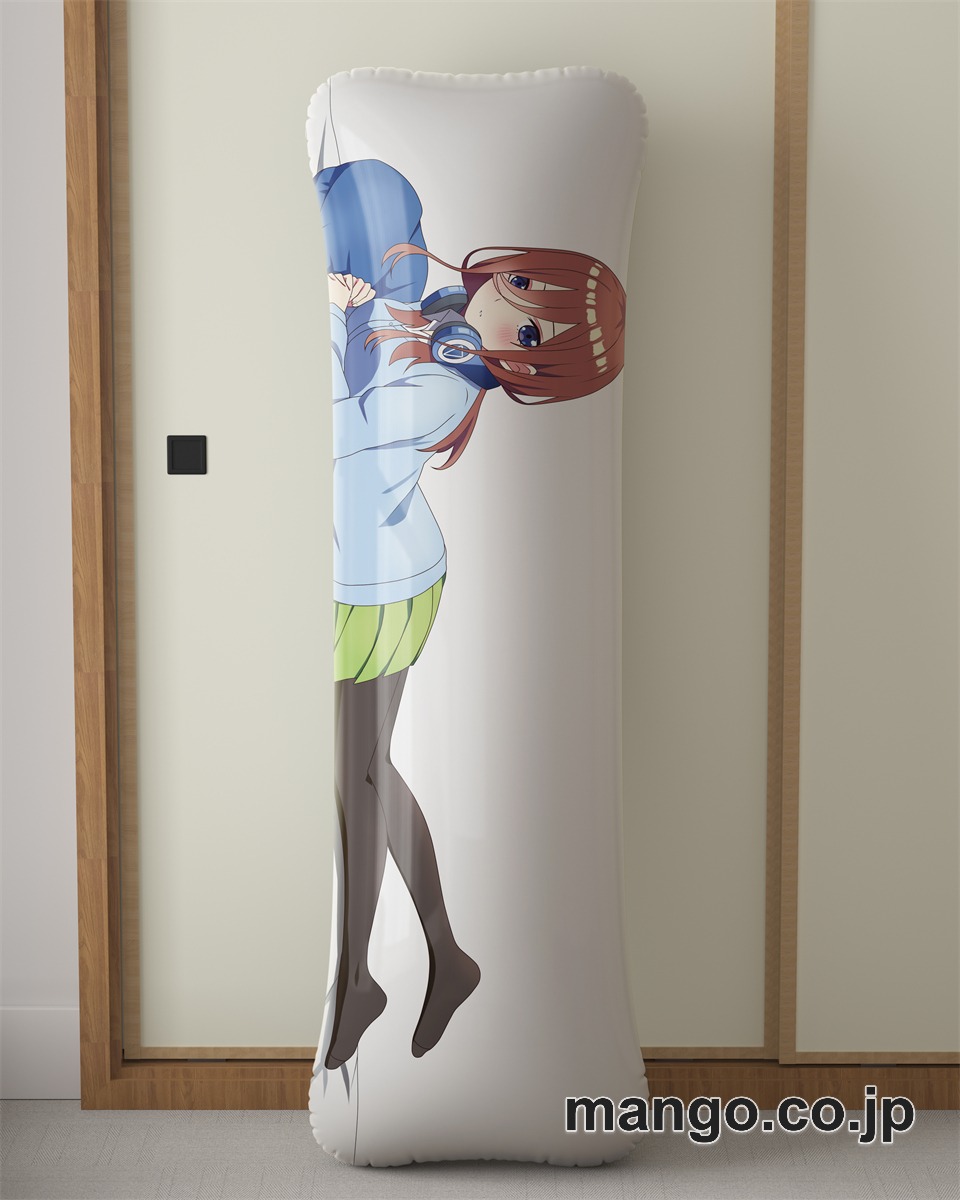 【抱き枕カバー / 等身大】 アニメ抱き枕カバー【五等分の花嫁 】中野三玖大型クッションキャラクターグッズPVC製コレクション用 等身大 抱き枕 空気ビニール製 キャラクターグッズ