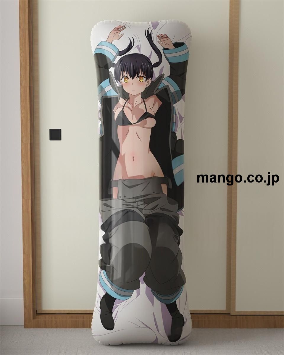 【抱き枕カバー / 等身大】 アニメ抱き枕カバー【炎炎ノ消防隊】環古達大型クッションキャラクターグッズPVC製コレクション用｜等身大エアクッション ビッグサイズ PVC製 アニメグッズ