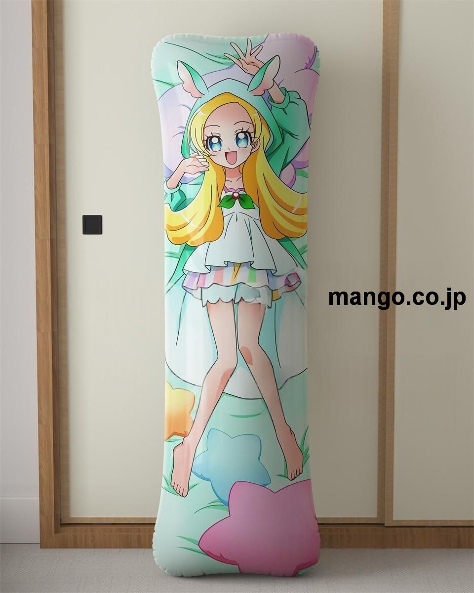 【抱き枕カバー / 等身大】 アニメ抱き枕カバーキラキラ☆プリキュアアラモードいちか＆シエル大型クッションキャラクターグッズPVC製コレクション用｜等身大エアクッション ビッグサイズ PVC製 アニメグッズ 2