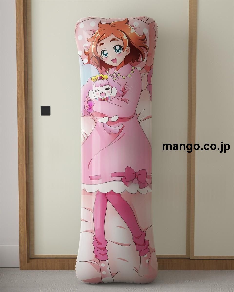 【抱き枕カバー / 等身大】 アニメ抱き枕カバープリキュアシリーズはるか＆みなみ大型クッションキャラクターグッズPVC製コレクション用｜PVC エアクッション 等身大サイズ 立体ディスプレイ