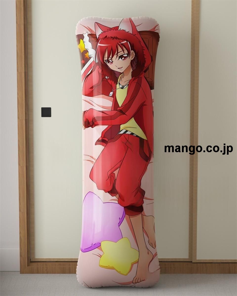 【抱き枕カバー / 等身大】 アニメ抱き枕カバーキラキラ☆プリキュアアラモードゆかり＆あきら大型クッションキャラクターグッズPVC製コレクション用 等身大 抱き枕 空気ビニール製 キャラクターグッズ