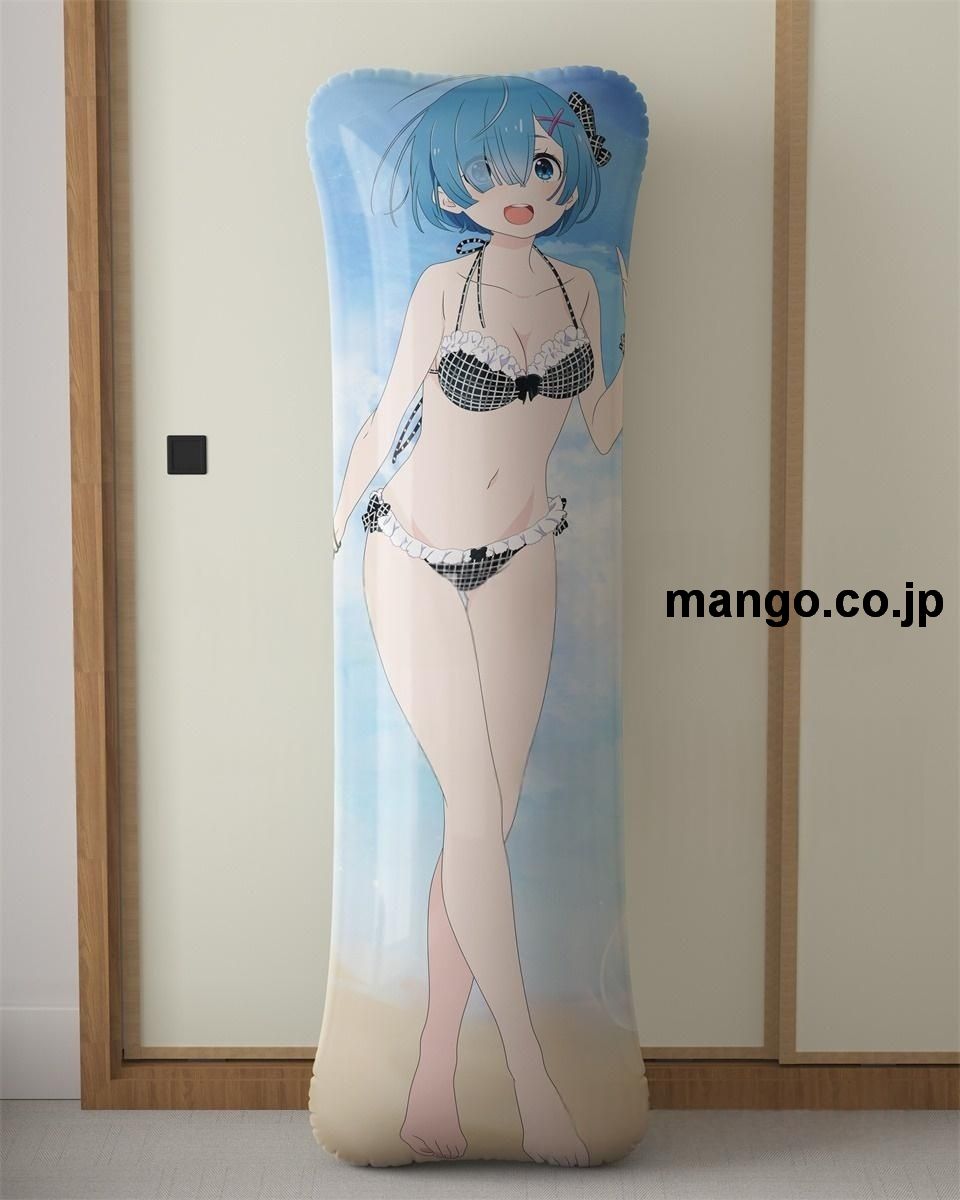【抱き枕カバー / 等身大】 アニメ抱き枕カバーReゼロから始める異世界生活レム大型クッションキャラクターグッズPVC製コレクション用｜等身大エアクッション ビッグサイズ PVC製 アニメグッズ 2