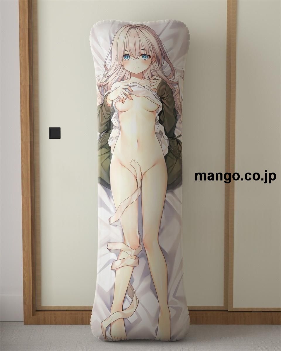 【抱き枕カバー / 等身大】 アニメ抱き枕カバー【オリジナル】銀髪天使ちゃん大型クッションキャラクターグッズPVC製コレクション用｜PVC エアクッション 等身大サイズ 立体ディスプレイ 2