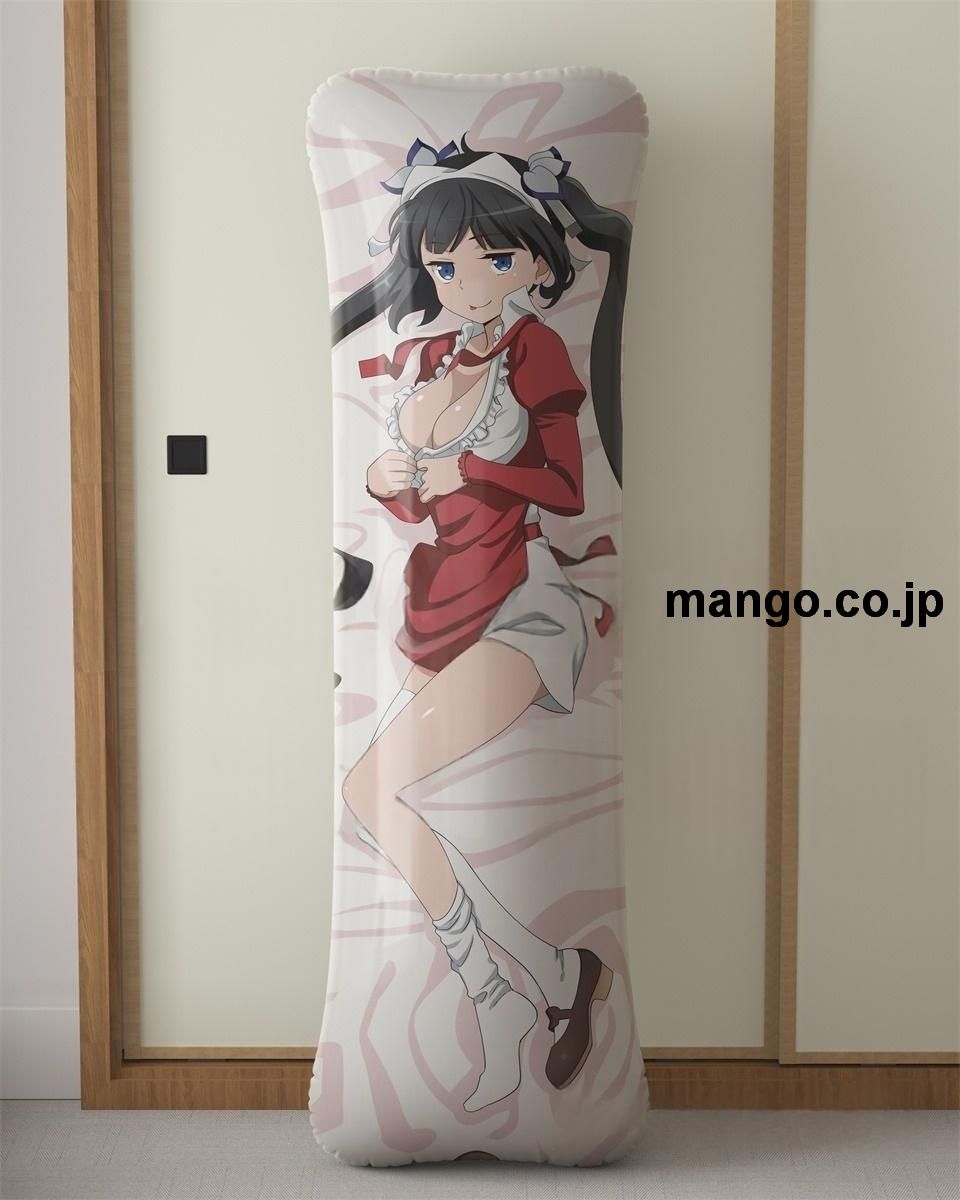 【抱き枕カバー / 等身大】 アニメ抱き枕カバー【ダンジョンに出会いを求めるのは間違っているだろうか】ヘスティア大型クッションキャラクターグッズPVC製コレクション用｜PVC エアクッション 等身大サイズ 立体ディスプレイ 2