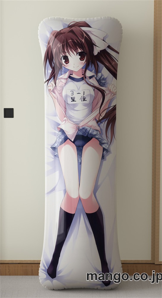 【抱き枕カバー / 等身大】 アニメ抱き枕カバー中野里佳大型クッションキャラクターグッズPVC製コレクション用｜空気ビニール製 等身大抱き枕 コレクション向けグッズ