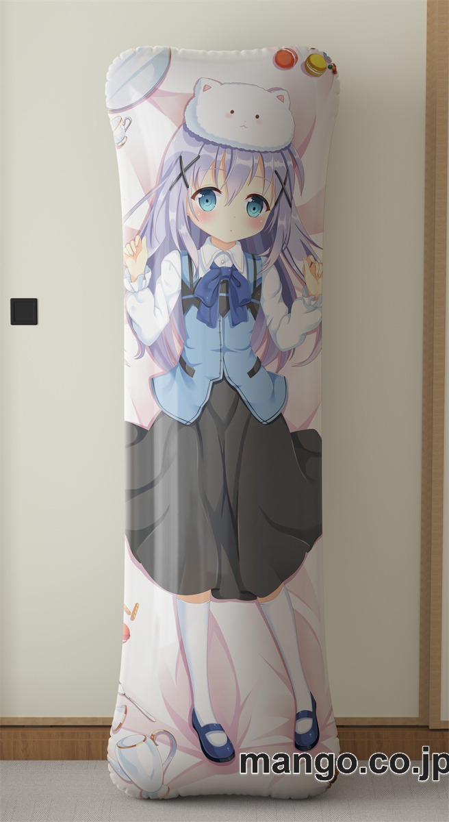 【抱き枕カバー / 等身大】 アニメ抱き枕カバーチノ大型クッションキャラクターグッズPVC製コレクション用｜空気ビニール製 等身大抱き枕 コレクション向けグッズ 2