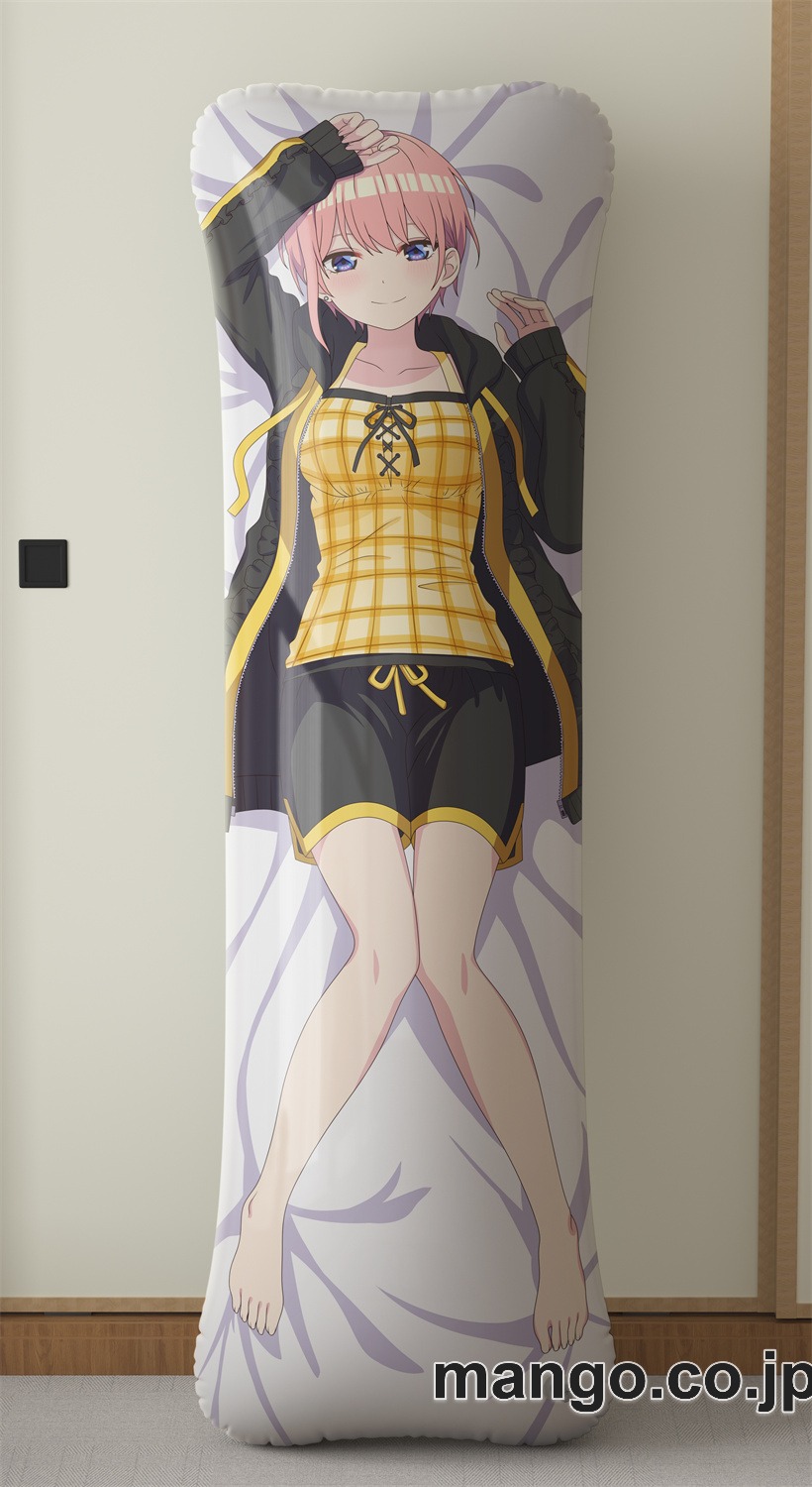 【抱き枕カバー / 等身大】 アニメ抱き枕カバー【五等分の花嫁】中野一花大型クッションキャラクターグッズPVC製コレクション用｜等身大エアクッション ビッグサイズ PVC製 アニメグッズ