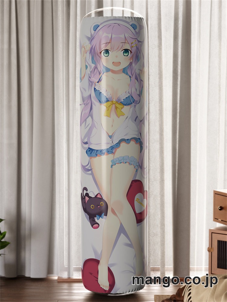 【おきあがりこぼし】PVC フィギュア風 / 立体ディスプレイ アニメ キャラクター バランスクッション白熊さん＆黒猫ちゃん PVC製 キャラクターグッズ コレクション用 2