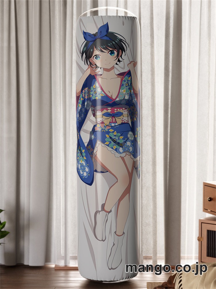 【おきあがりこぼし】PVC フィギュア風 / 立体ディスプレイ アニメ キャラクター バランスクッション【彼女、お借りします】更科瑠夏 PVC製 キャラクターグッズ コレクション用