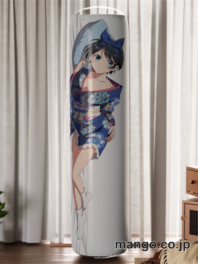 【おきあがりこぼし】PVC フィギュア風 / 立体ディスプレイ アニメ キャラクター バランスクッション【彼女、お借りします】更科瑠夏 PVC製 キャラクターグッズ コレクション用 2