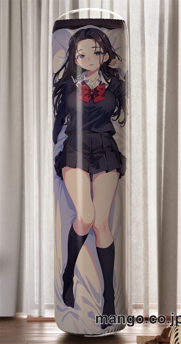 【おきあがりこぼし】PVC フィギュア風 / 立体ディスプレイ アニメ キャラクター バランスクッション黒髪ロングJK PVC製 キャラクターグッズ コレクション用