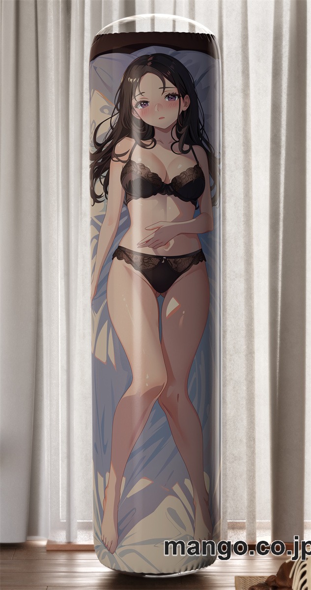 【おきあがりこぼし】PVC フィギュア風 / 立体ディスプレイ アニメ キャラクター バランスクッション黒髪ロングJK PVC製 キャラクターグッズ コレクション用 2