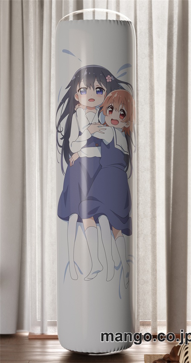 【おきあがりこぼし】PVC フィギュア風 / 立体ディスプレイ アニメ キャラクター バランスクッション【私に天使が舞い降りた！】白咲花＆星野ひなた PVC製 キャラクターグッズ コレクション用 2