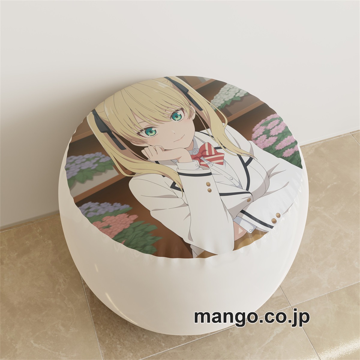 PVC ラウンドスツール【カノジョも彼女】星崎理香 アニメ キャラクターグッズ PVC製 ラウンドスツール コレクション用 2