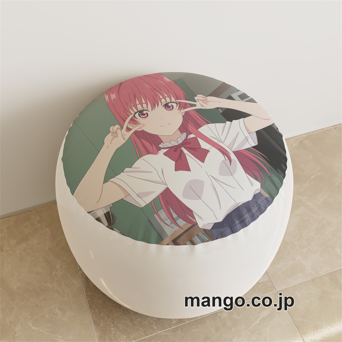 PVC ラウンドスツール【カノジョも彼女】佐木咲 アニメ キャラクターグッズ PVC製 ラウンドスツール コレクション用 2