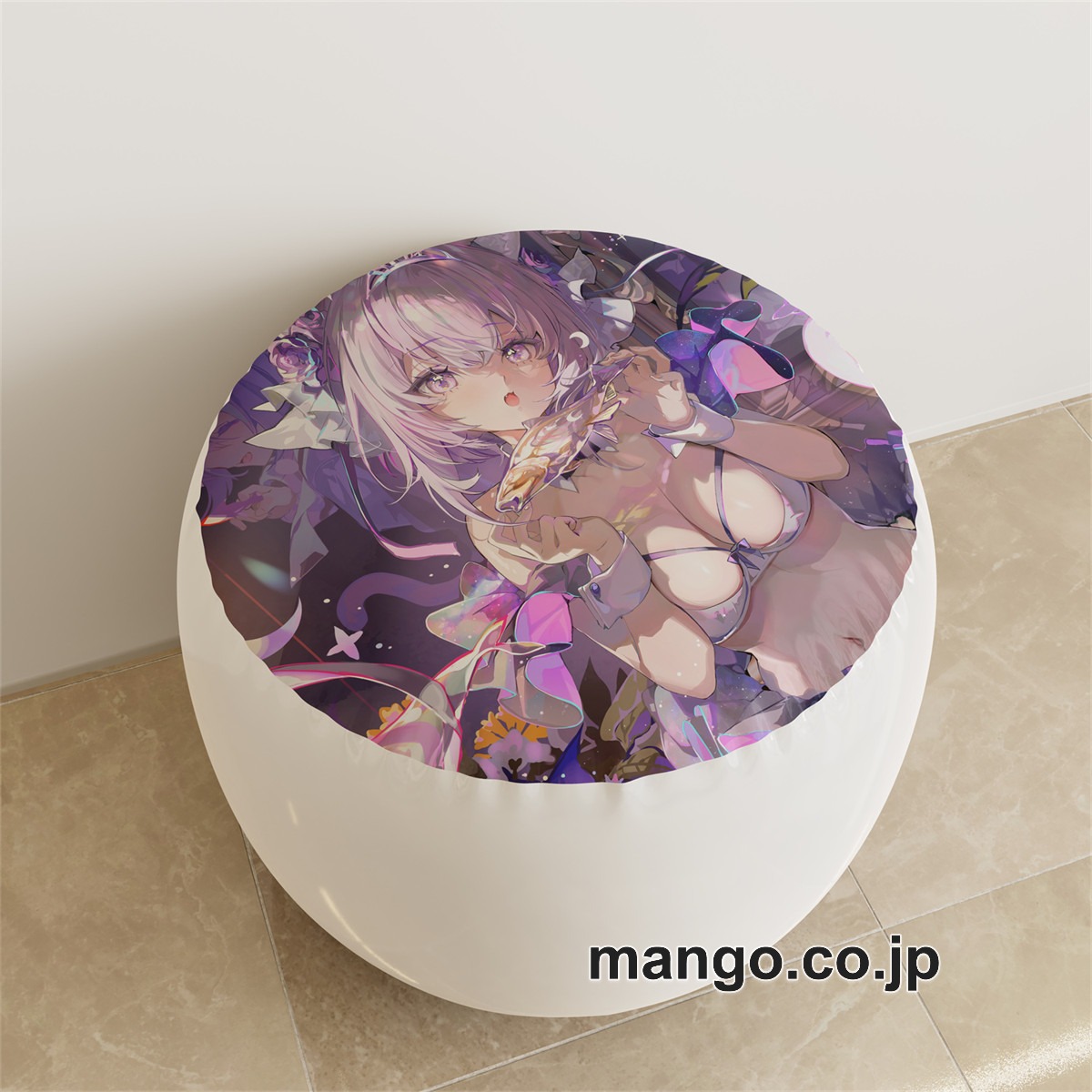 PVC ラウンドスツール【バーチャルYouTuber】ワトソン・アメリア 猫又おかゆ アニメ キャラクターグッズ PVC製 ラウンドスツール コレクション用 2