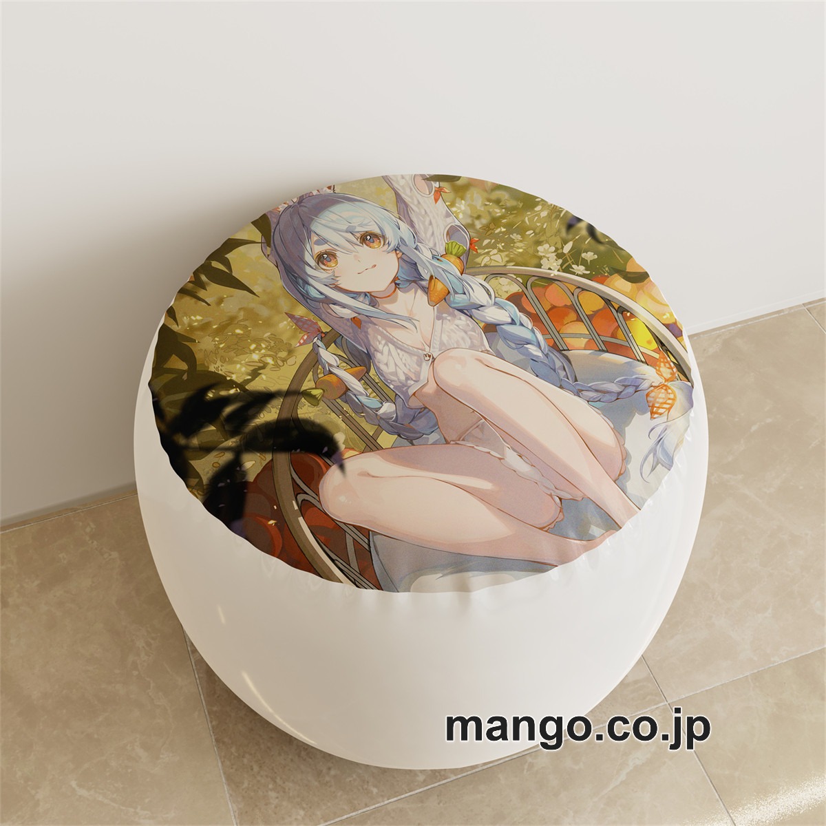 PVC ラウンドスツール【バーチャルYouTuber】兎田ぺこら アニメ キャラクターグッズ PVC製 ラウンドスツール コレクション用