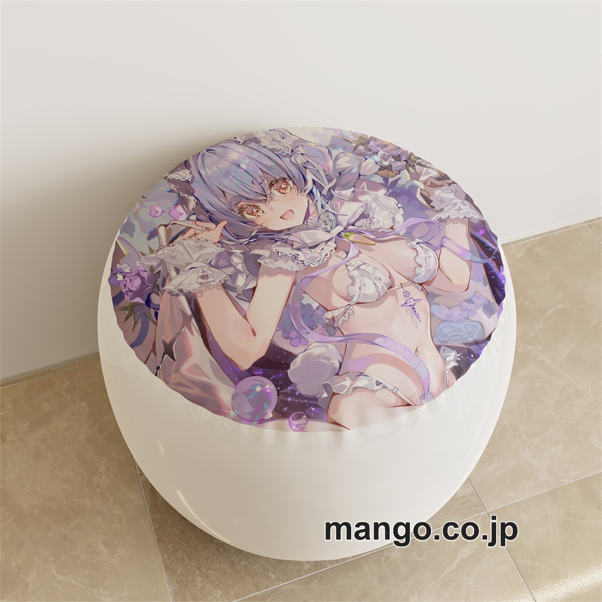 PVC ラウンドスツール【バーチャルYouTuber】兎田ぺこら アニメ キャラクターグッズ PVC製 ラウンドスツール コレクション用 2