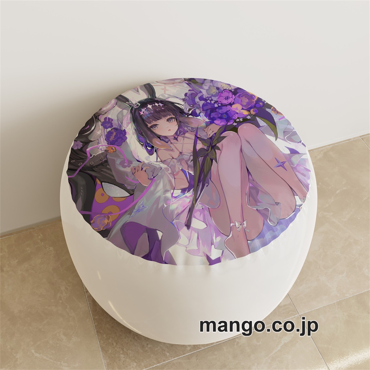 PVC ラウンドスツール【バーチャルYouTuber】一伊那尓栖 雪花ラミィ アニメ キャラクターグッズ PVC製 ラウンドスツール コレクション用 2