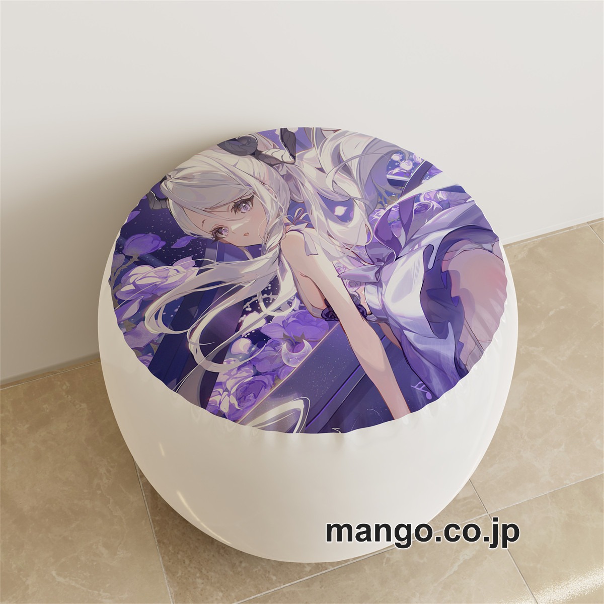 PVC ラウンドスツール【ブルーアーカイブ】鬼方カヨコ 空崎ヒナ アニメ キャラクターグッズ PVC製 ラウンドスツール コレクション用 2