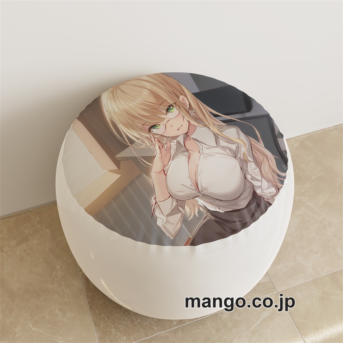 PVC ラウンドスツール【戦艦少女】ミズーリ アニメ キャラクターグッズ PVC製 ラウンドスツール コレクション用 2