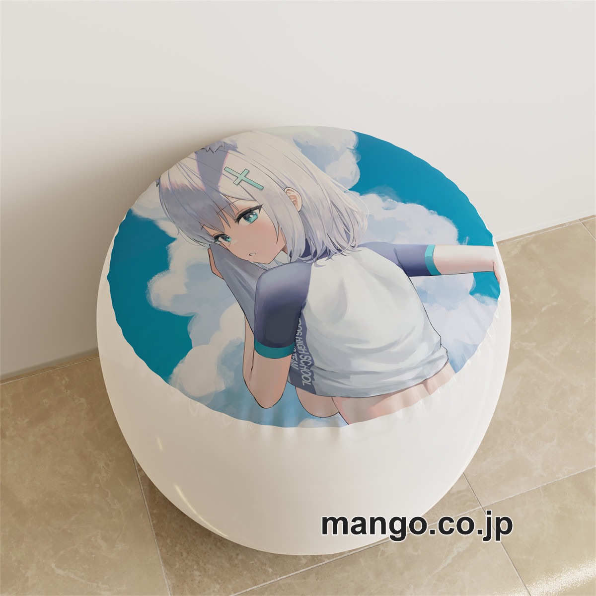 PVC ラウンドスツール【ブルーアーカイブ】砂狼シロコ アニメ キャラクターグッズ PVC製 ラウンドスツール コレクション用