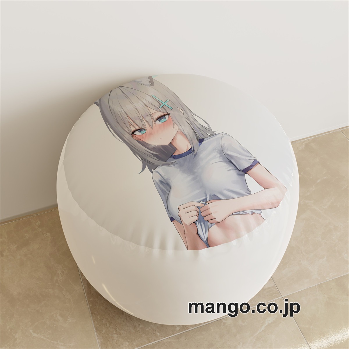 PVC ラウンドスツール【ブルーアーカイブ】砂狼シロコ アニメ キャラクターグッズ PVC製 ラウンドスツール コレクション用 2