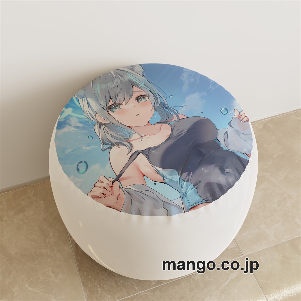 PVC ラウンドスツール【ブルーアーカイブ】砂狼シロコ 生塩ノア アニメ キャラクターグッズ PVC製 ラウンドスツール コレクション用